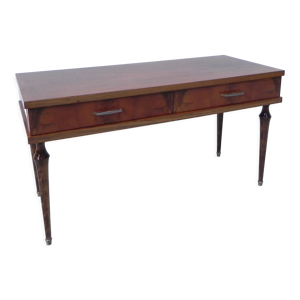Bureau bas vintage avec 2 tiroirs