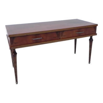 Bureau bas vintage avec 2 tiroirs NF ameublement