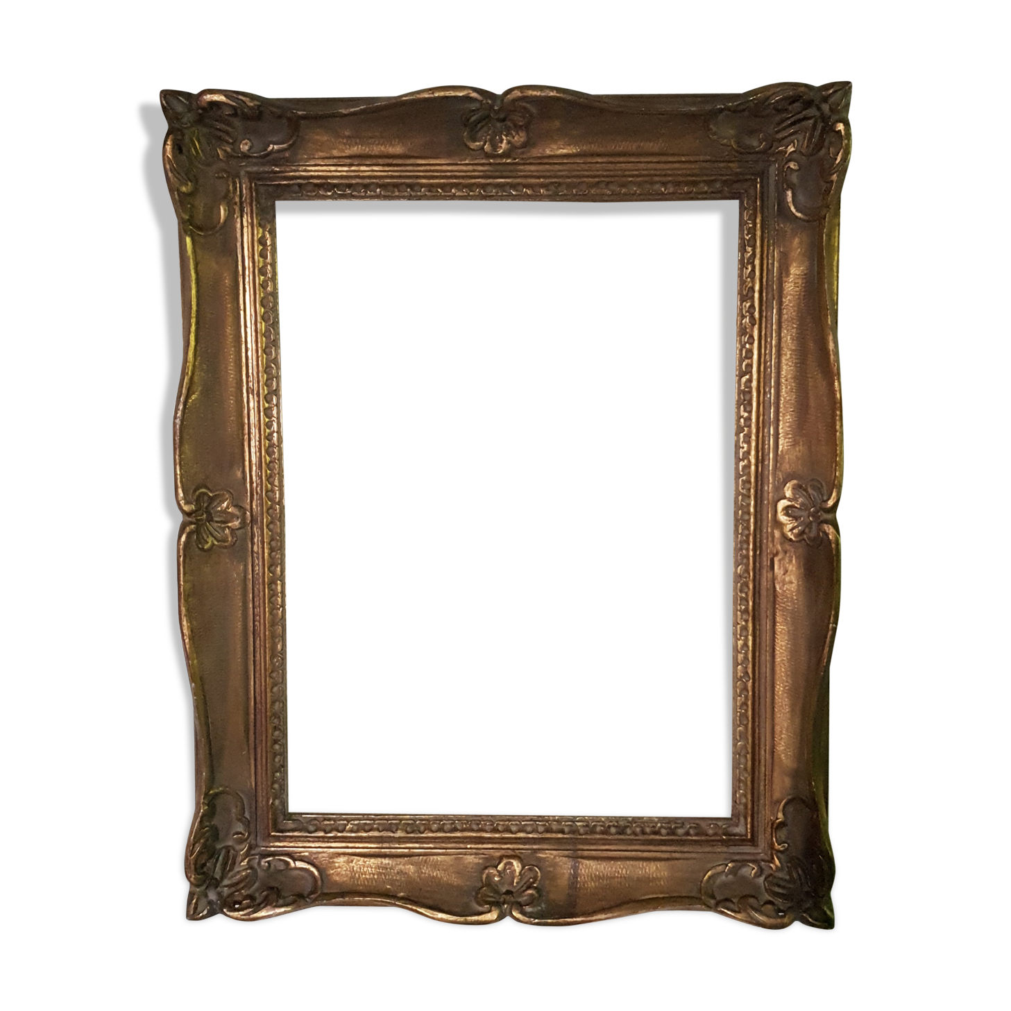 Golden carved frame