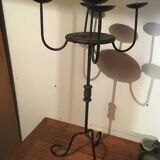 Chandelier 5 candles in wrought iron