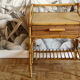 Rattan bedside table