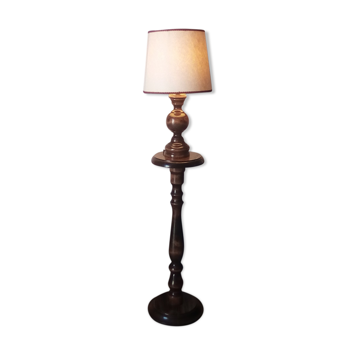 Lamppost , vintage standing lamp in solid ane 50/60s
