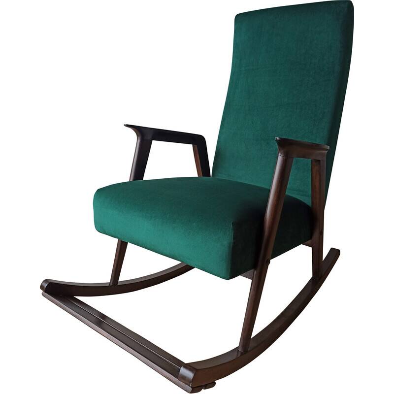 Fauteuil à bascule vintage des années 50.
