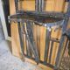 Art Deco coat rack wardrobe in wrought iron from the 1930s.
