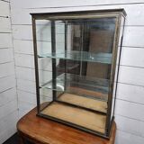 Old 19th century brass shop window