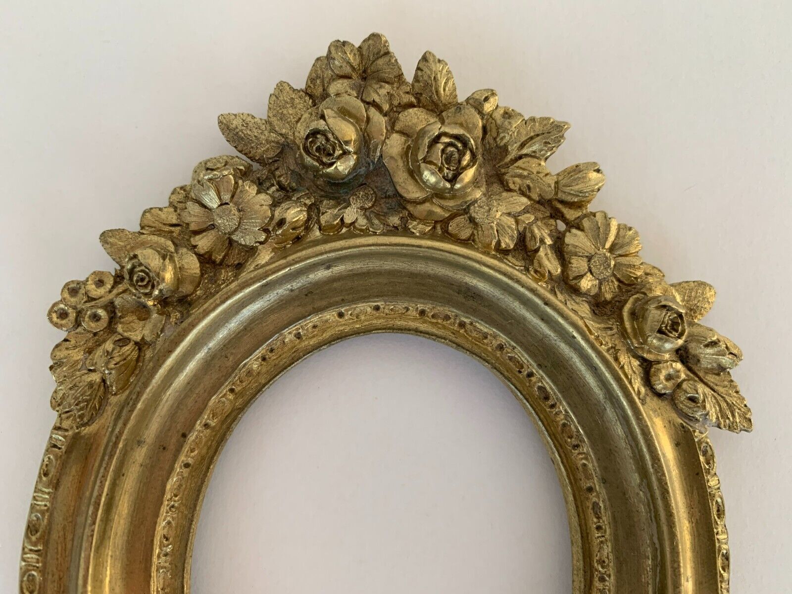 Bronze frame gild napoleon iii xix floral decoration