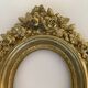 Bronze frame gild napoleon iii xix floral decoration