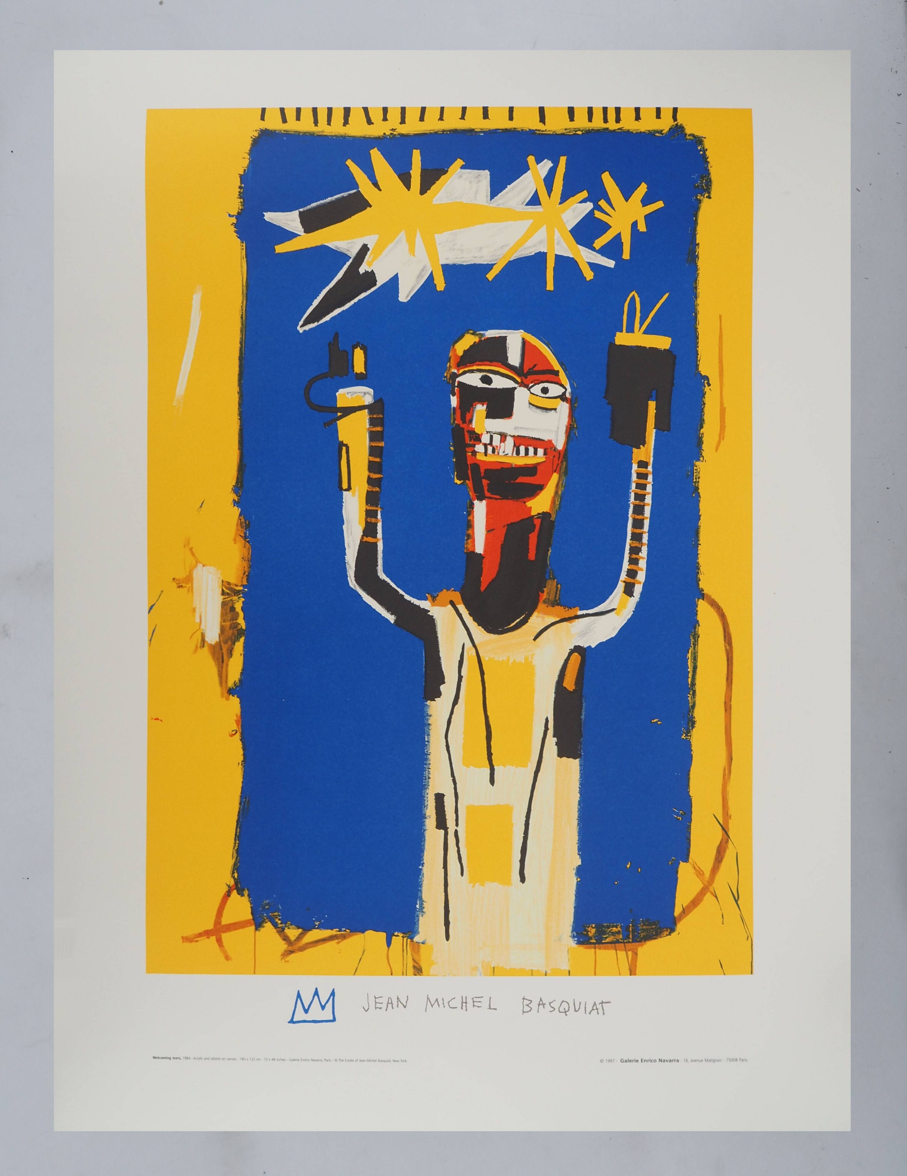 Jean-Michel Basquiat: Welcome Sign, signed lithograph