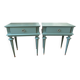 Lot 2 tables chevet style empire