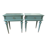 Lot of 2 Empire style bedside tables.