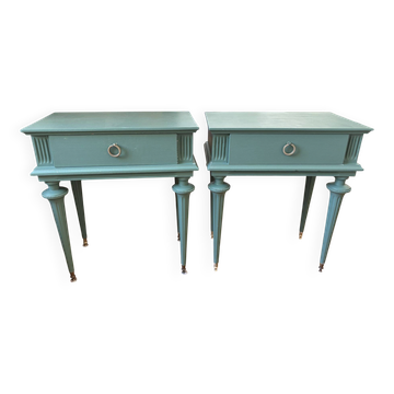 Lot of 2 Empire style bedside tables.