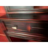 1980s classic bookcase of high italian craftsmanship from the 80s with tv shelf or bar