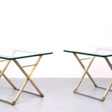 Superb Peter Ghyczy side tables 1970s Holland