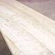 Architectural coffee table from the 70s in modernist travertine