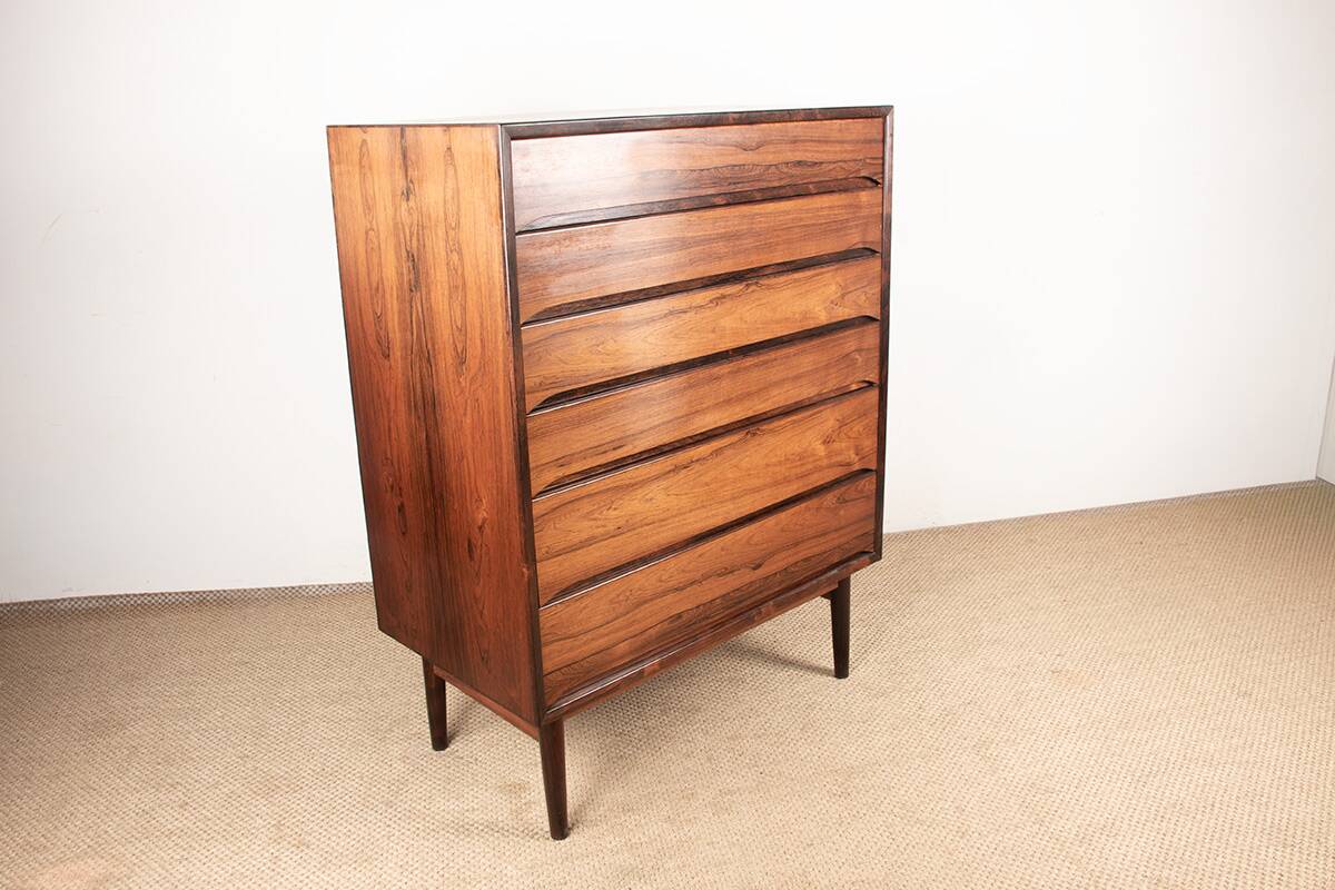 Large Danish chest of drawers in rosewood by Svend Langkilde from the 1960s.