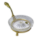 Crystal vide-poche from Sèvres, created by L. Seiler, with an antique gold mount.