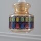 Colored glass pendant lamp 70s