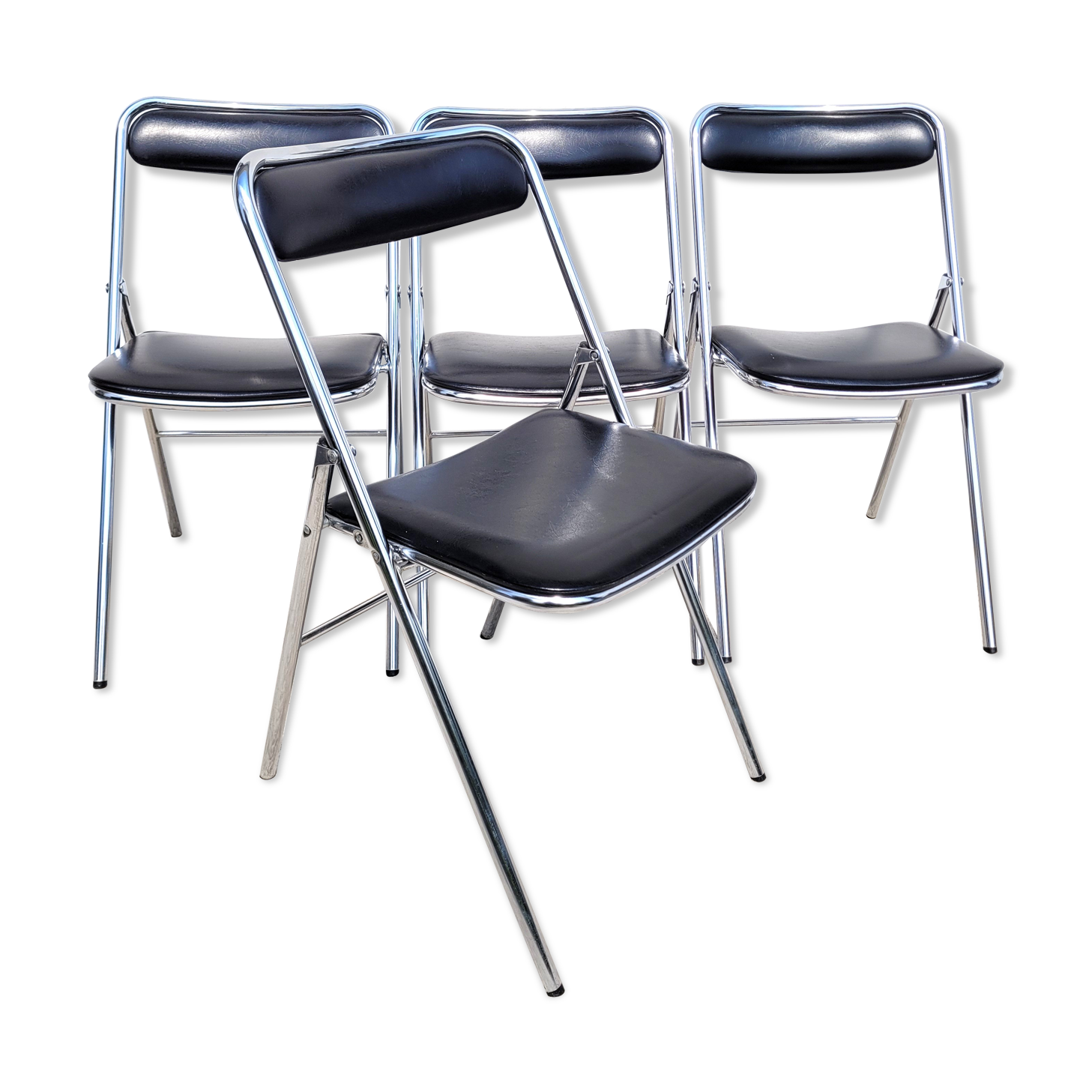 Set 4 folding chairs Souvignet