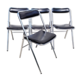 Set 4 folding chairs Souvignet