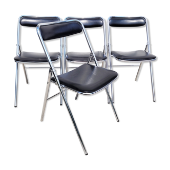 Set 4 folding chairs Souvignet