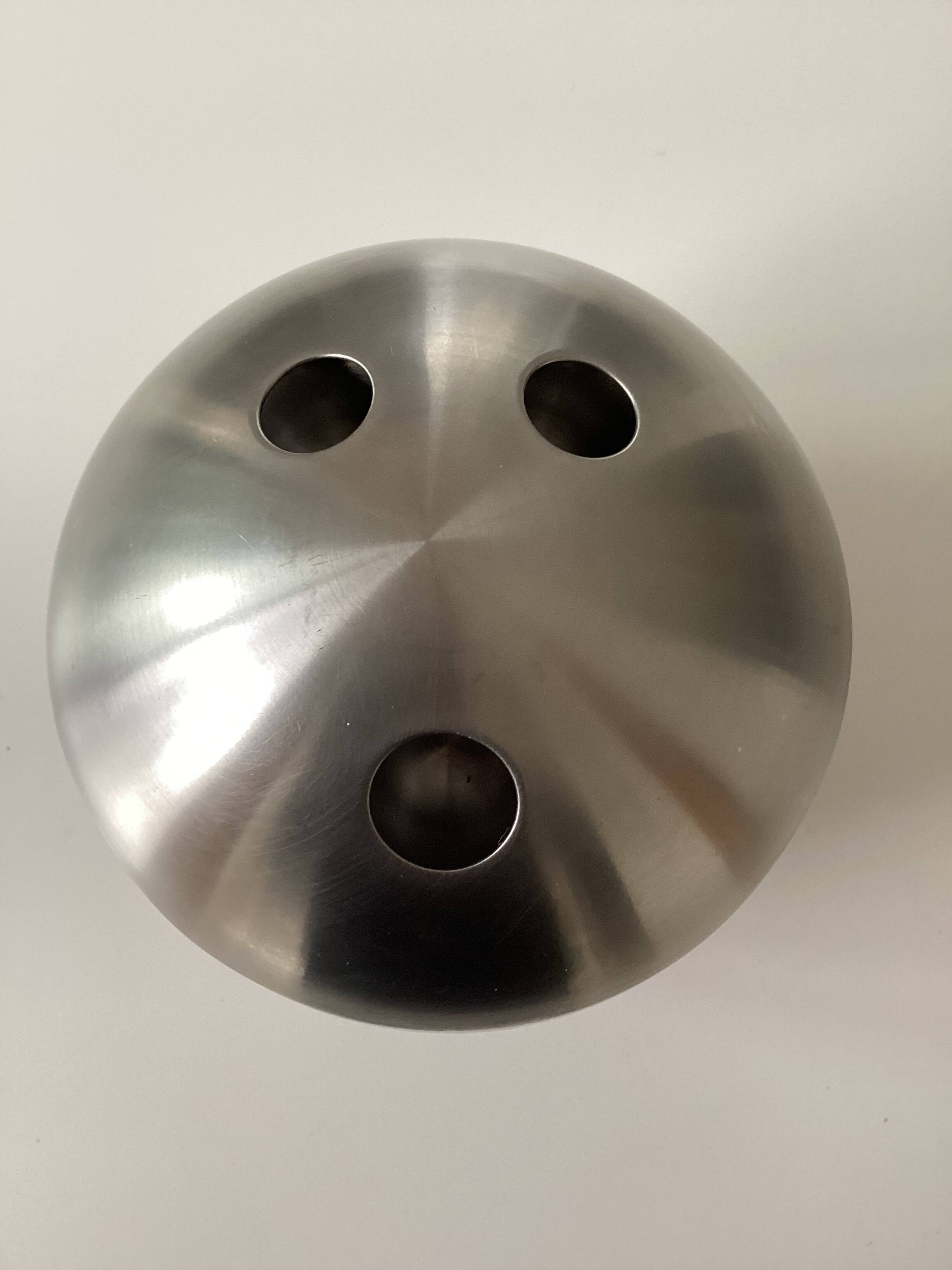 70's stainless steel bowling ball ice bucket