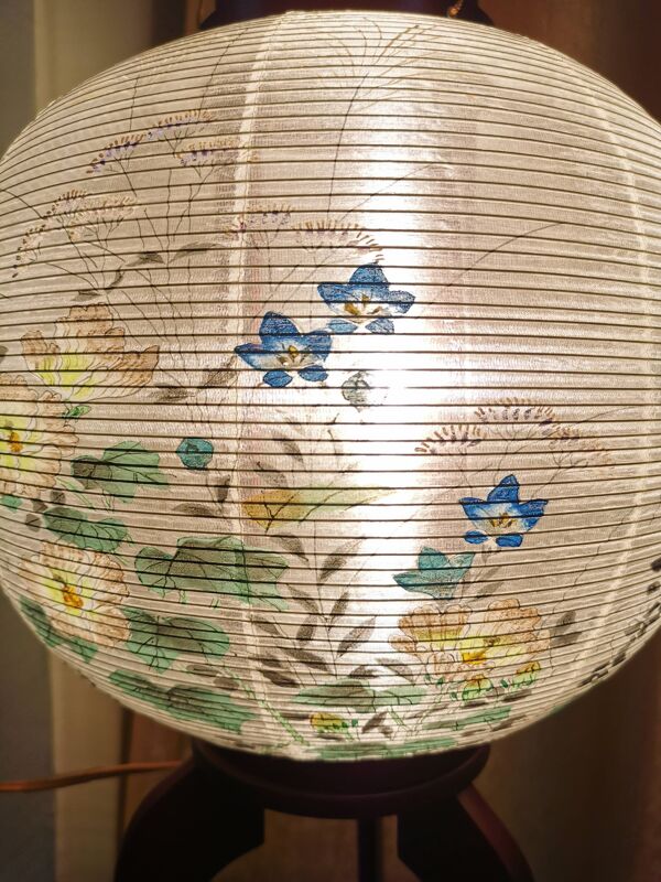 Lanterne traditionnelle japonaise chochin , lanterne électrique en papier dans sa boite originale
