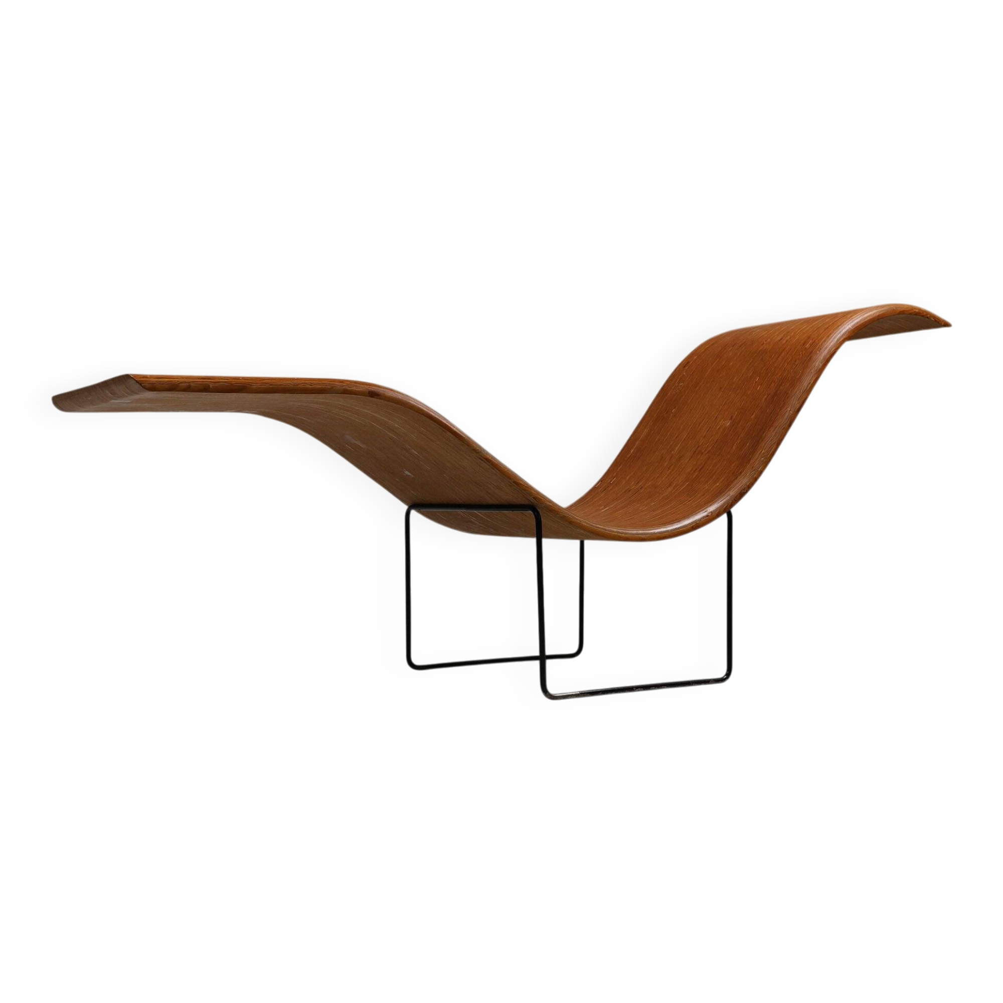 Mid-Century Stack-Laminated Lounge Chair by Tiller Lesser, Germany, 1990s
