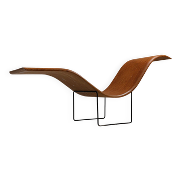 Mid-Century Stack-Laminated Lounge Chair by Tiller Lesser, Germany, 1990s