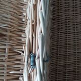 Wicker crate, very large basket