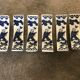 Set of 6 knife holders in asian porcelain