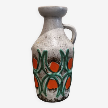 Ancien vase design des années 70 de Strehla keramik CDR 1302 Allemagne