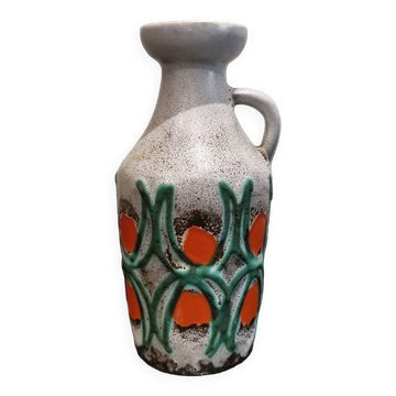Ancien vase design des années 70 de Strehla keramik CDR 1302 Allemagne