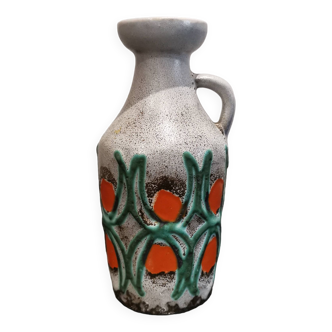 Ancien vase design des années 70 de Strehla keramik CDR 1302 Allemagne