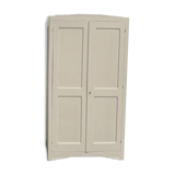 Restored 1930 art deco wardrobe, pure linen color