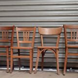 Set mismatched bistro chairs