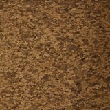 Paire de lampes artisanales en chêne massif et abat-jour en liège, circa 1970