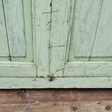 Ancienne armoire vitrée Art déco en teck birman