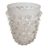 Vase ancien  en cristal boule
