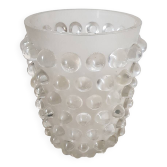 Vase ancien  en cristal boule