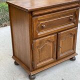 Buffet anglais 2 portes bois massif chêne moyen satin