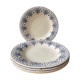 Set of 5 hollow plates Terre de Fer R&A Salins, model Palmes