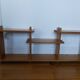 Vintage pine shelves in the style of Maison Regain.