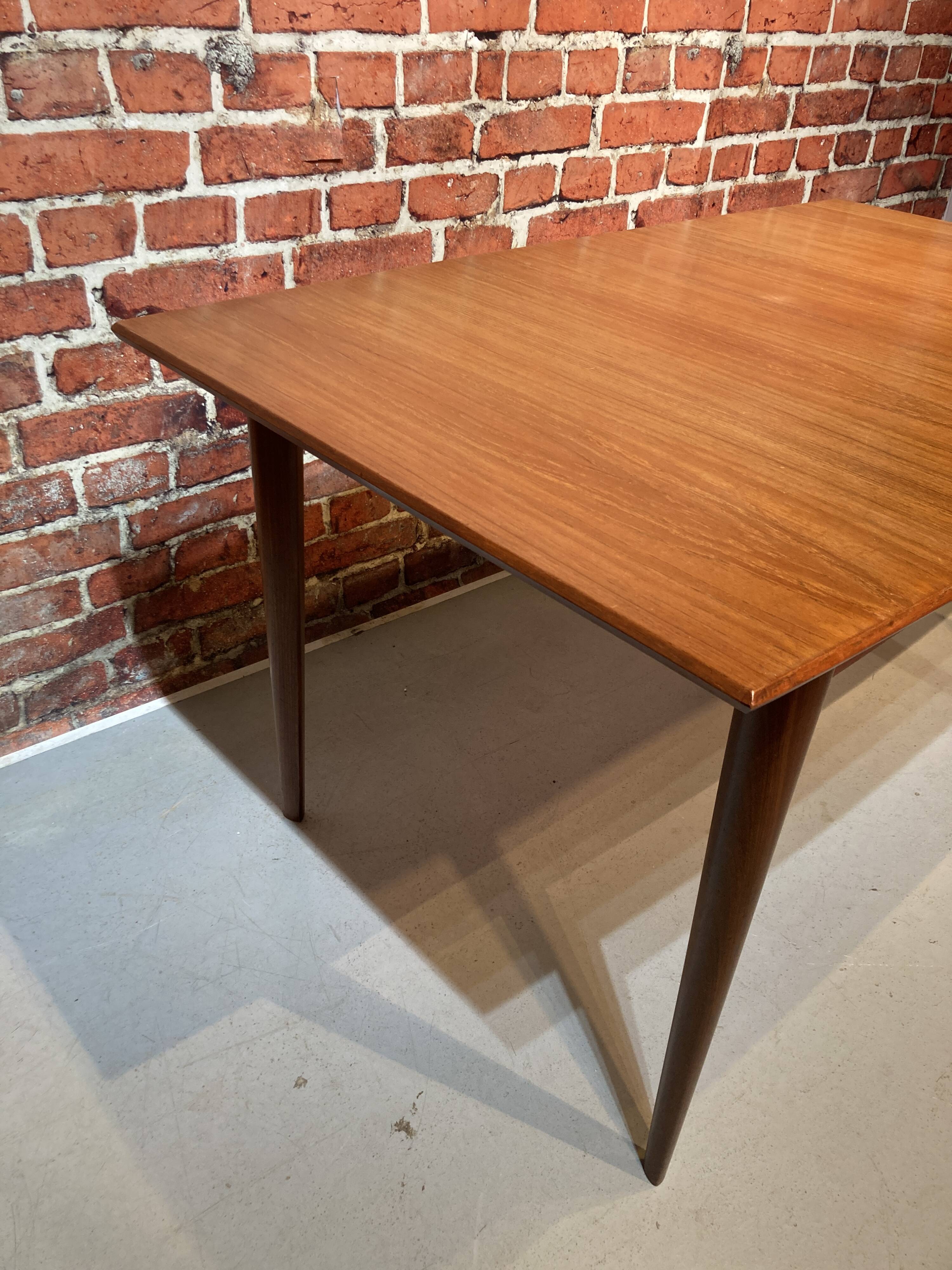 Scandinavian style wooden dining table