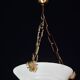 Charming white Art Deco alabaster pendant, 1940s