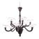 Italian Contemporary Black Glass Chandelier