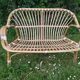 Rattan bench years 50/60