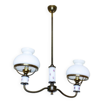 Vintage double ceiling light oil lamp style Lighting