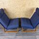 2x 1960s 1970s Teak Easy Chairs by Magnus Oelsen A/S Durup Denmark