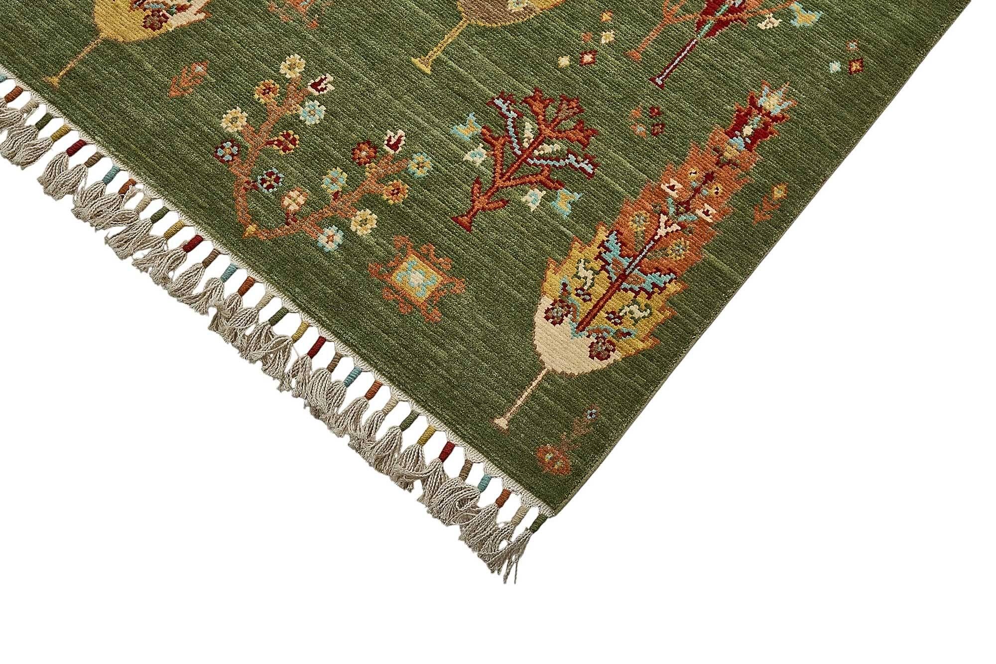 Turkish Handcrafted Loom Oushak Rug 204 cm x 302 cm