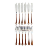 6 couverts à poisson Christofle Talisman